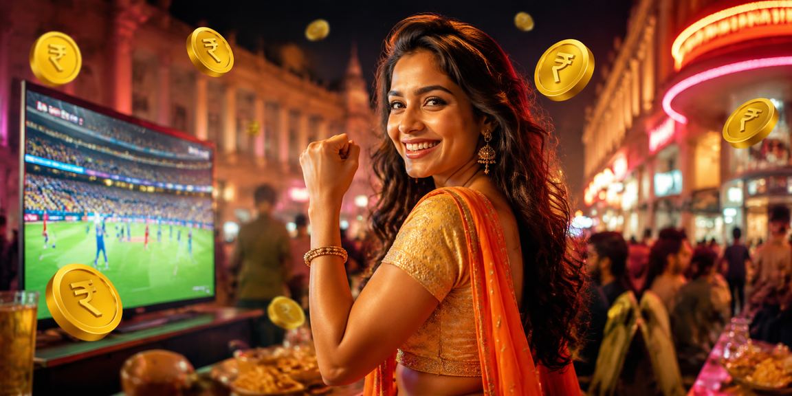 Mobile device showing secure UPI payment for betting deposit